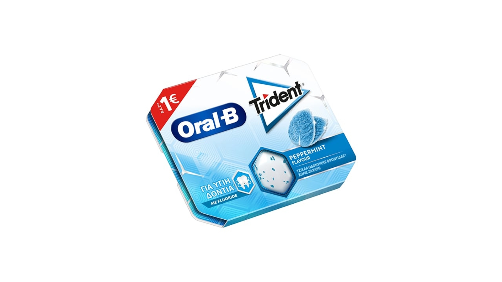 Trident Oral-B τσίχλες peppermint 17gr