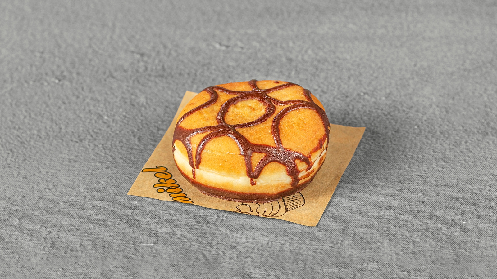 Donut με γέμιση σοκολάτα